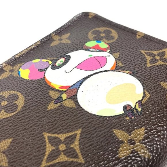 LOUIS VUITTON M61729 Monogram Panda Porto Monezup Murakami Takashi Long Wallet - Picture 5 of 15